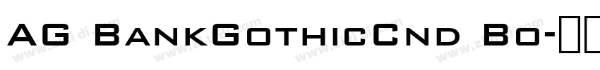 AG BankGothicCnd Bo字体转换